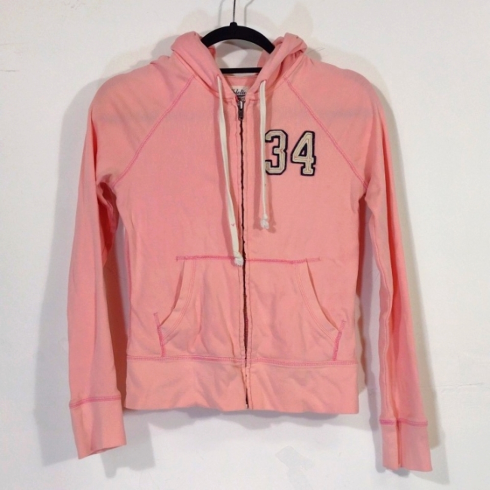 Y2K AEO Pink Zip Hoodie Cherry Hill Crew Women's XS